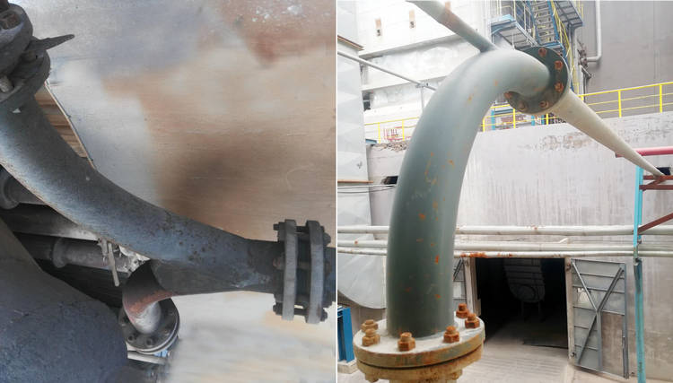 888集团牌耐磨陶瓷输灰管路的成功案例