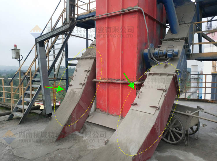 888集团特瓷牌耐磨陶瓷内衬下料溜槽