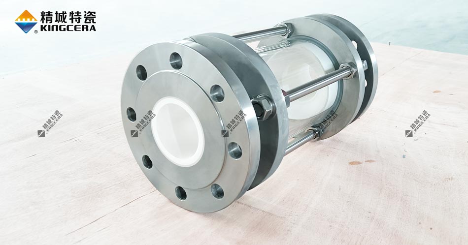 锂电实力输送不锈钢法兰卡箍式玻璃管视镜