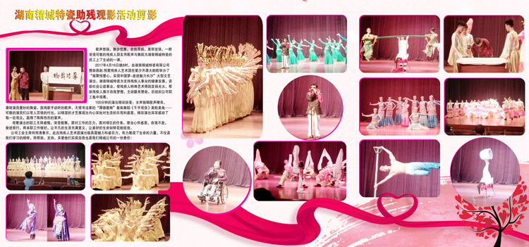 湖南888集团赞助燕赵·恒爱残疾人艺术团圆满演出