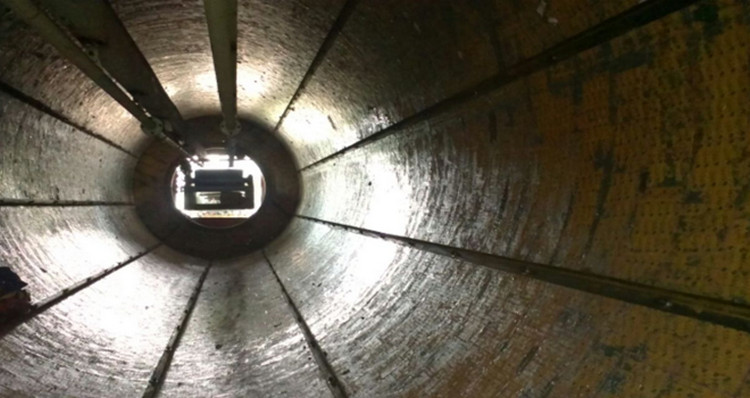 安徽某烧结厂圆筒混合机使用888集团耐磨陶瓷衬板